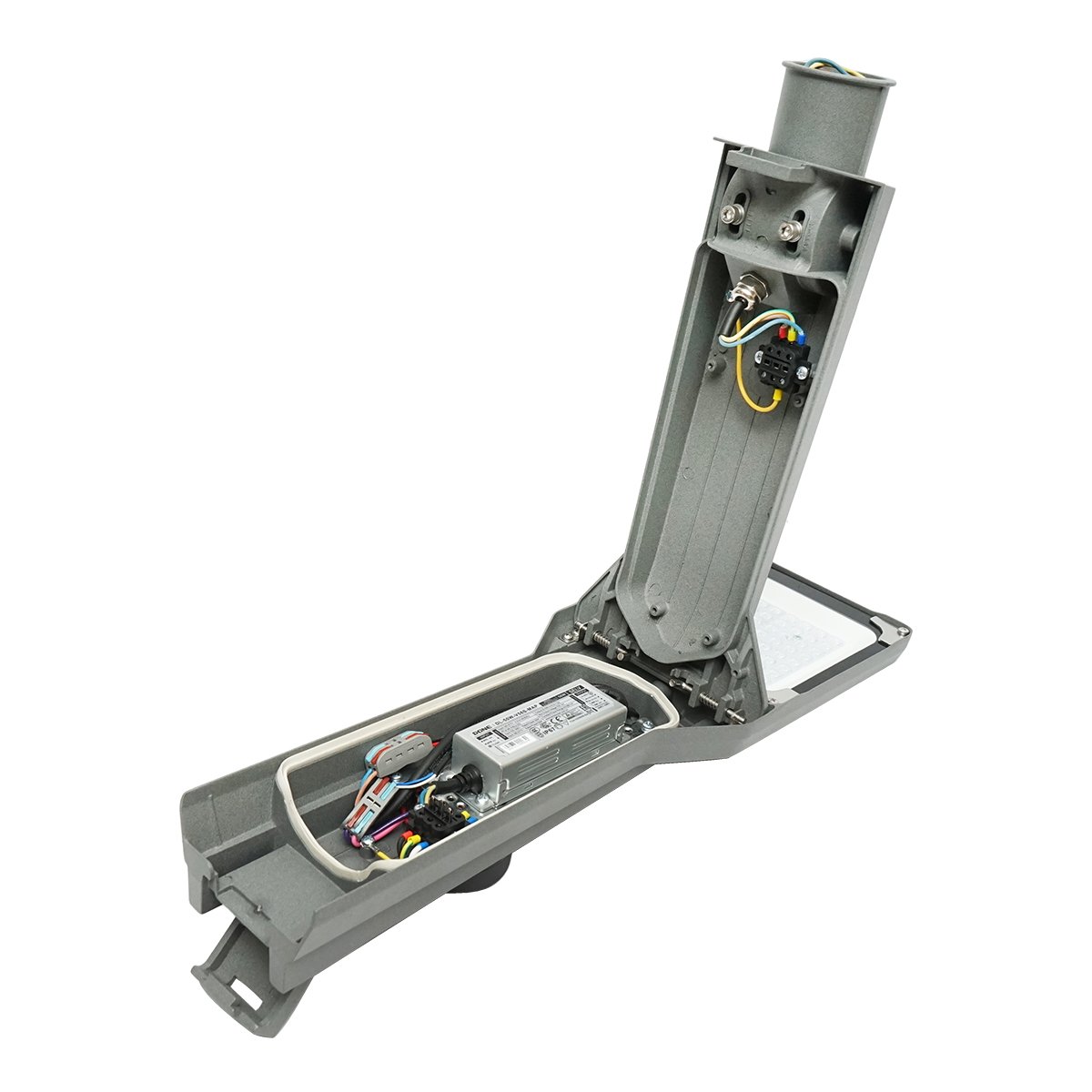 Lampa solara LED iluminat stradal 50W wireless, prindere pe stalp IP67 Breckner Germany